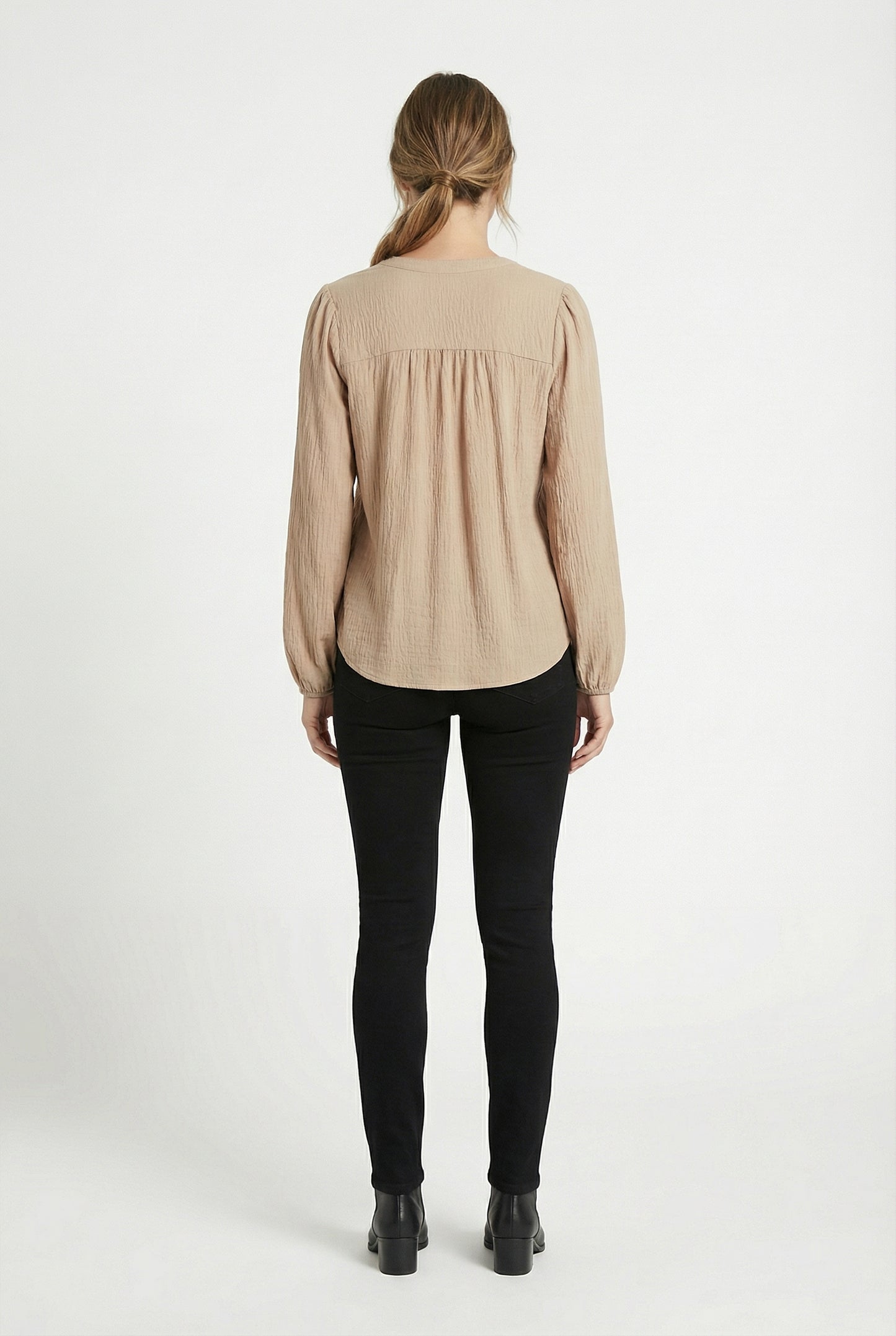 Women's Lily Star Effortless Sparkle Split Neck Blouse
