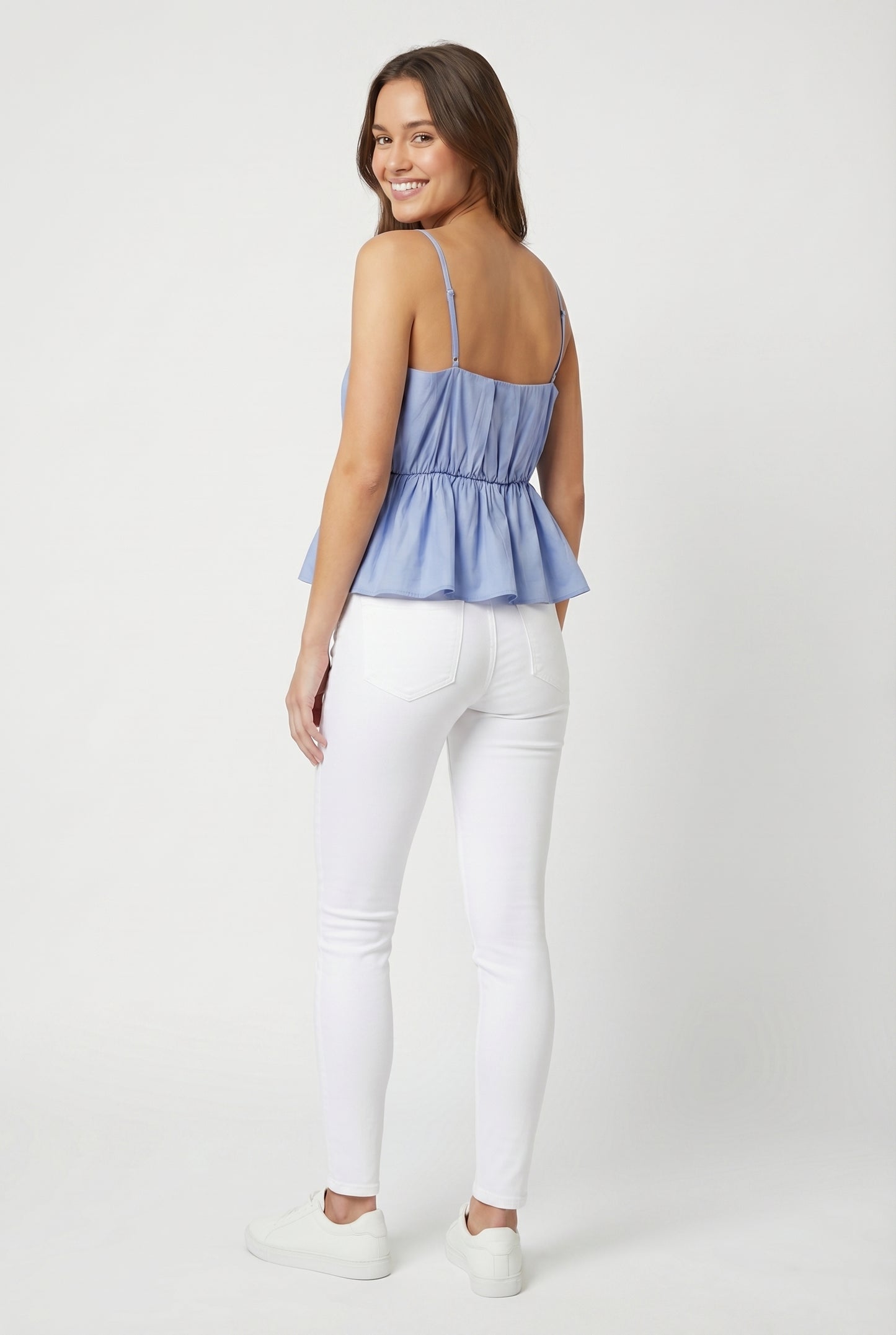 Women's Lily Star Breezy Gathered Waist Cami Top
