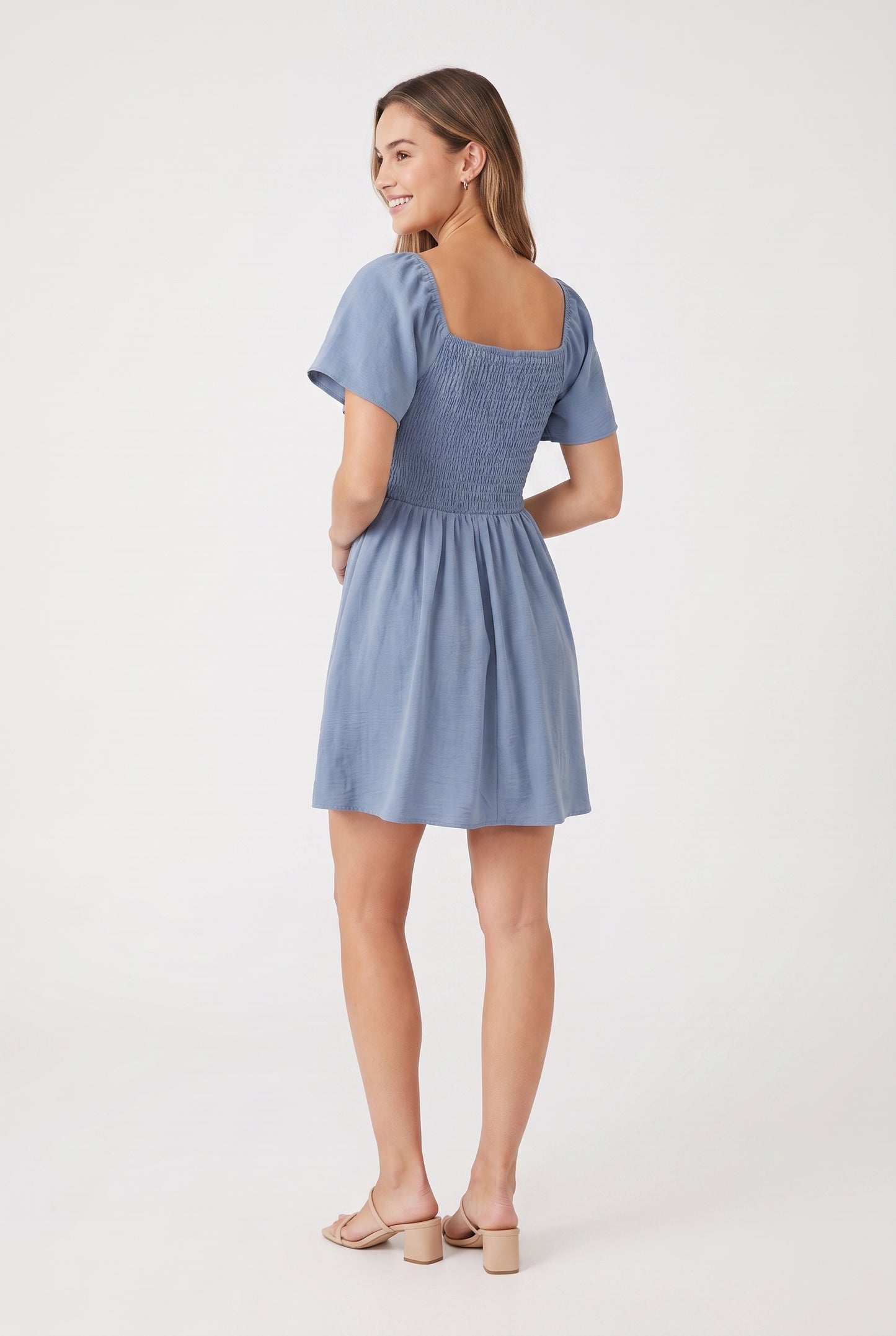 Women's As U Wish Flutter Sleeve Sweetheart Dress