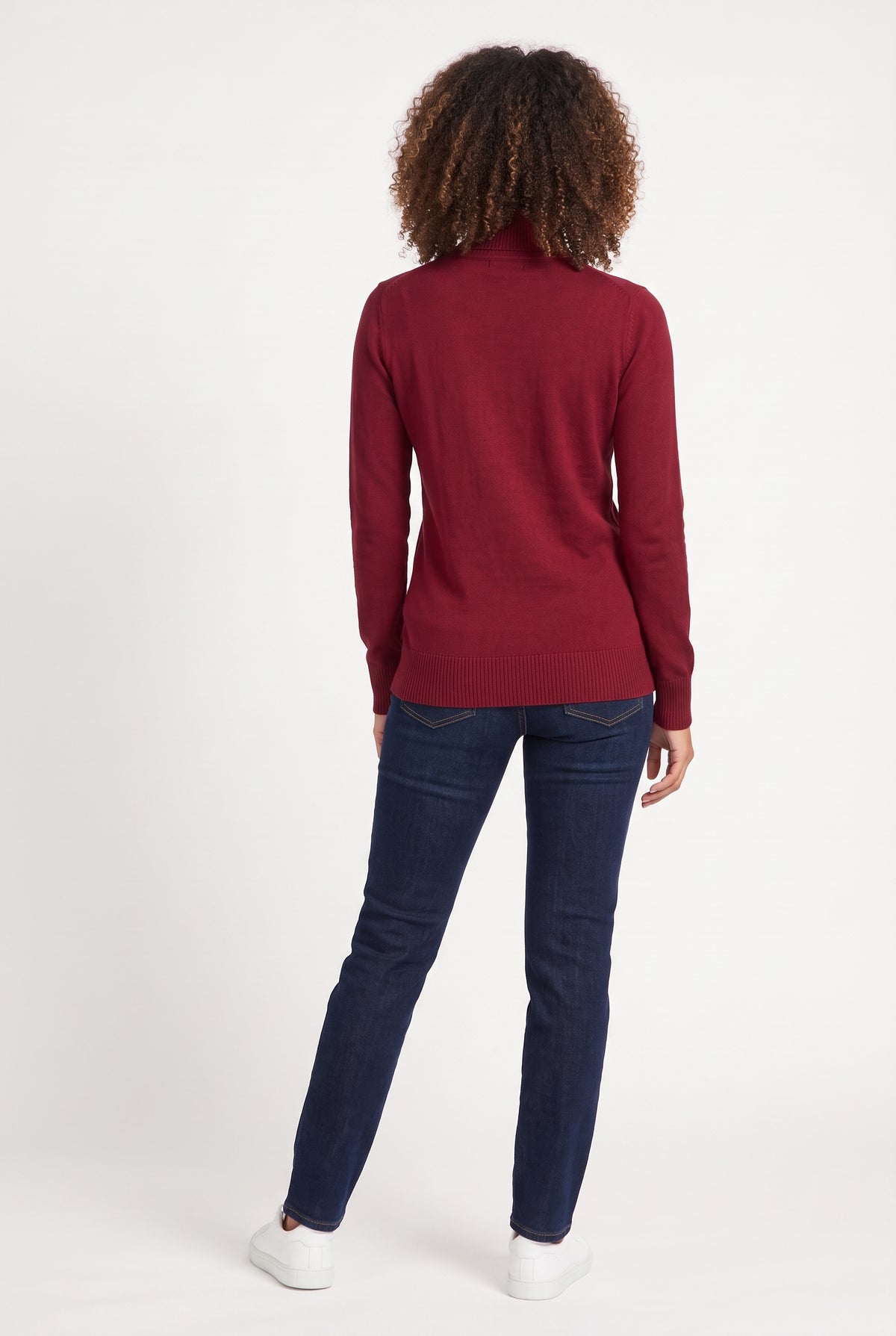 Women's June & Hudson Long-Sleeve Turtleneck Knit Sweater