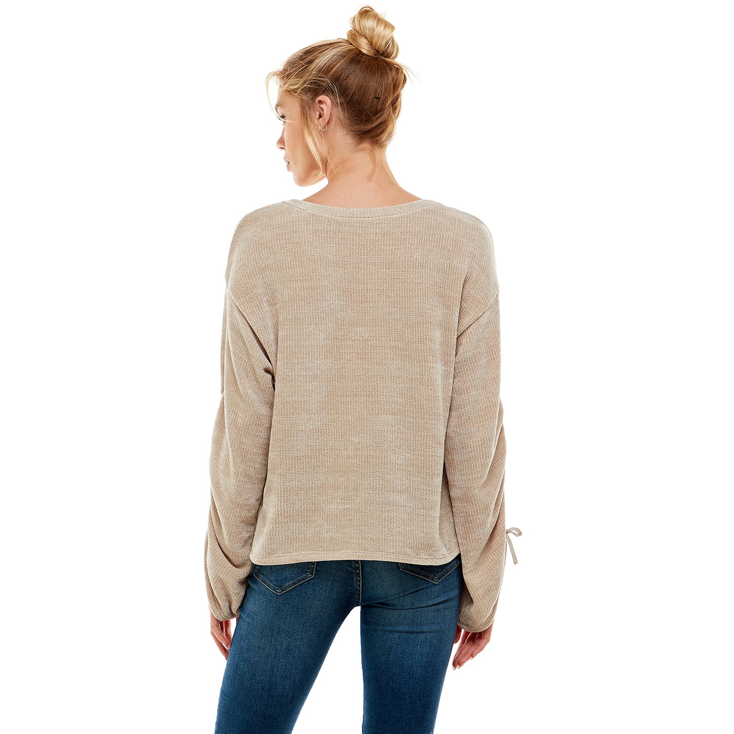 V-Neck Long Sleeve Top