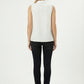 Women's Love & Piece Sleeveless Button-Down Top with Bead Trim