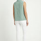 Women's Love & Piece Sleeveless Button-Down Top with Bead Trim