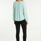 Women's Lily Star Pleated V-Neck Blouse