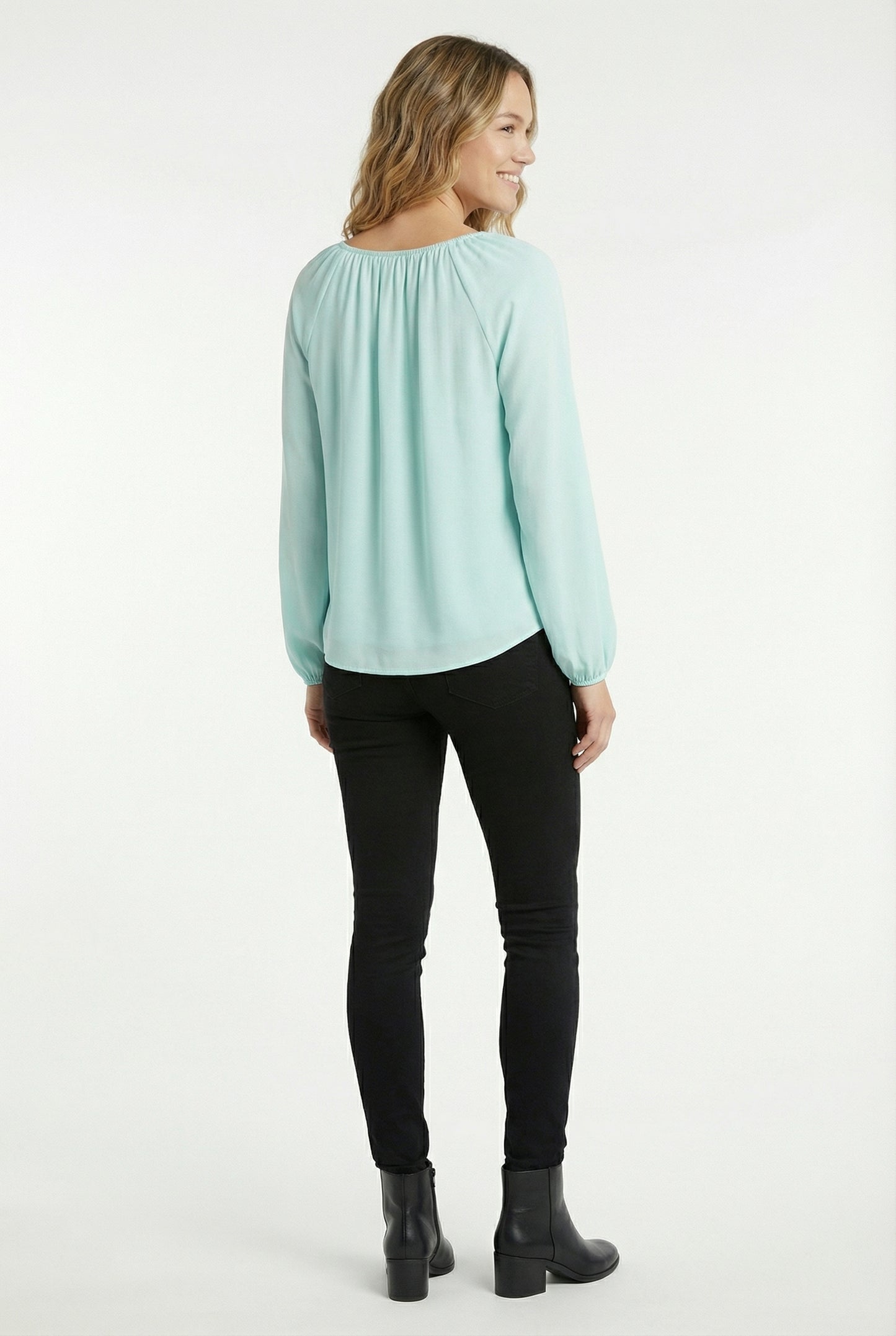 Women's Lily Star Pleated V-Neck Blouse
