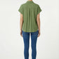 Women's Love & Piece Short-Sleeve Button-Up Shirt with Pocket