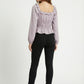 Women's Love & Piece Romantic Ruffle Blouse with Tie Neck