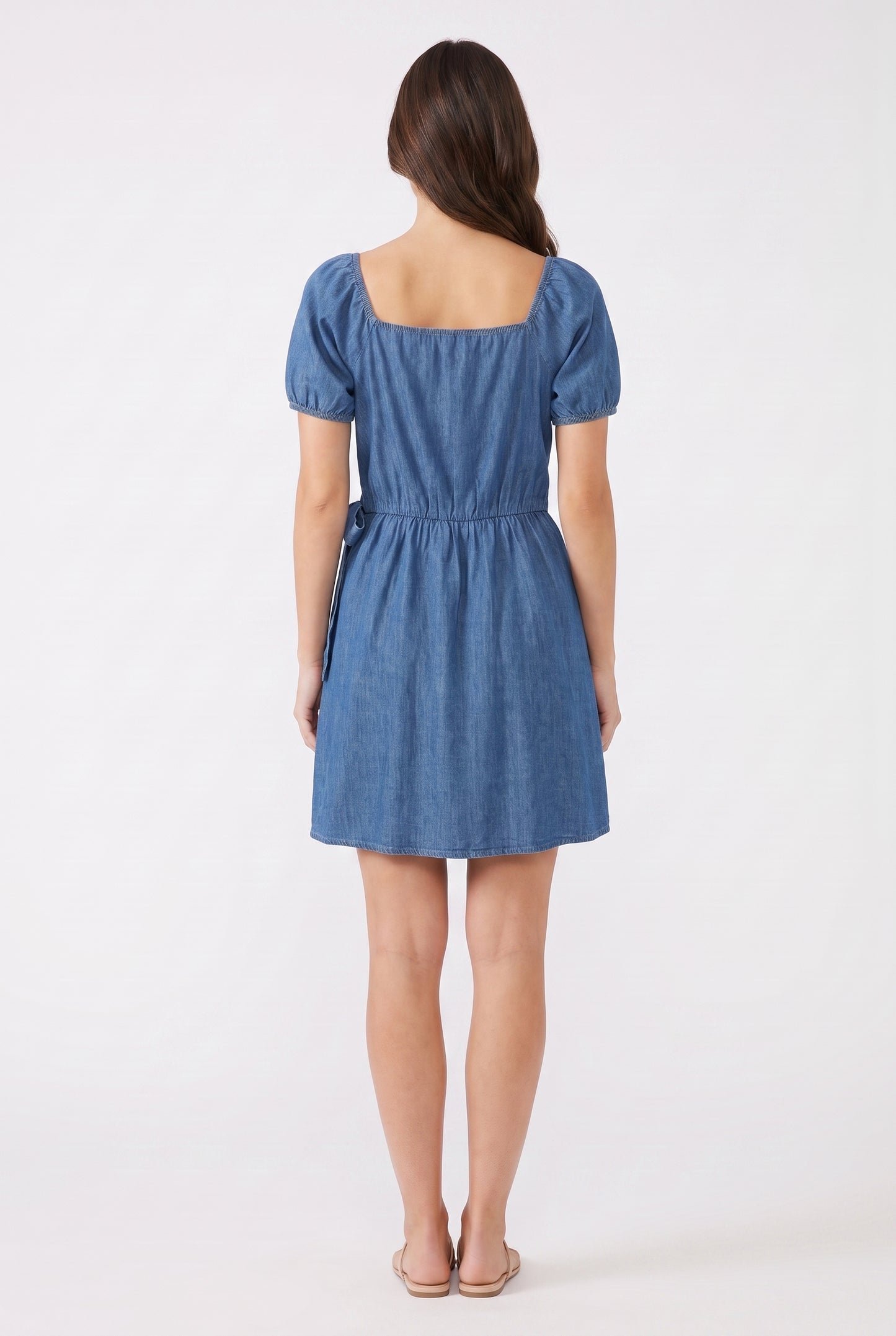 Women's As U Wish Ruffled Side-Tie Dress