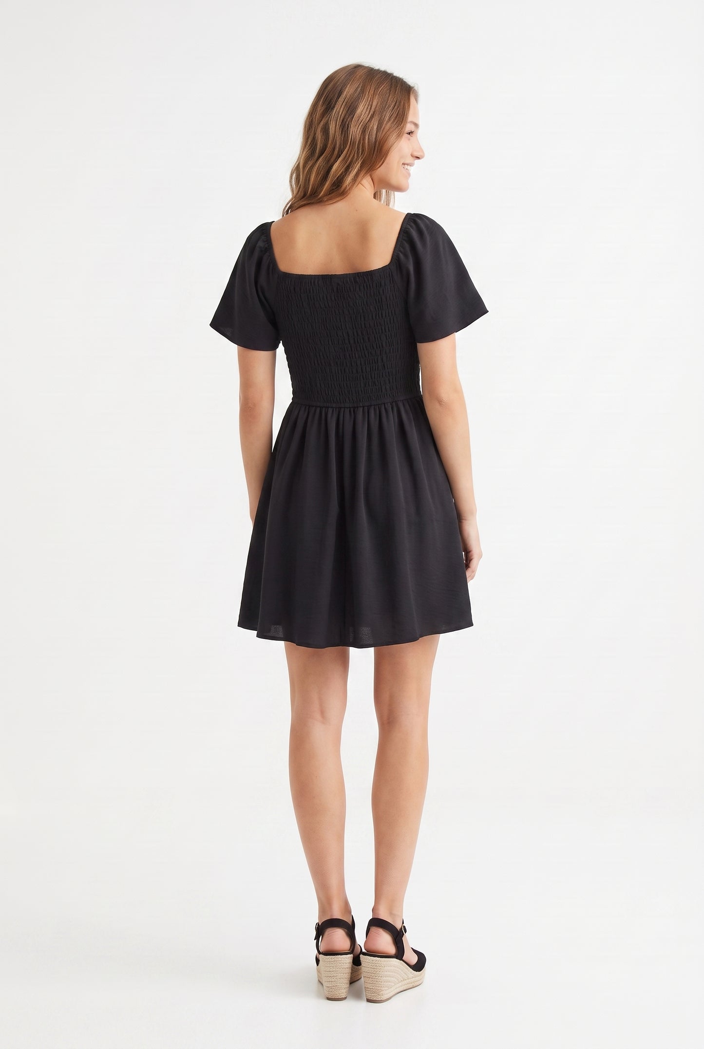Women's As U Wish Flutter Sleeve Sweetheart Dress