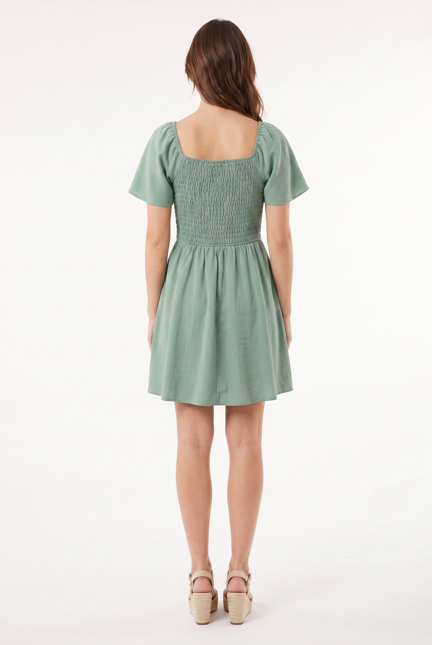 Women's As U Wish Flutter Sleeve Sweetheart Dress
