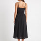 Women's As U Wish Sleeveless Midi Dress with Ruffle Trim