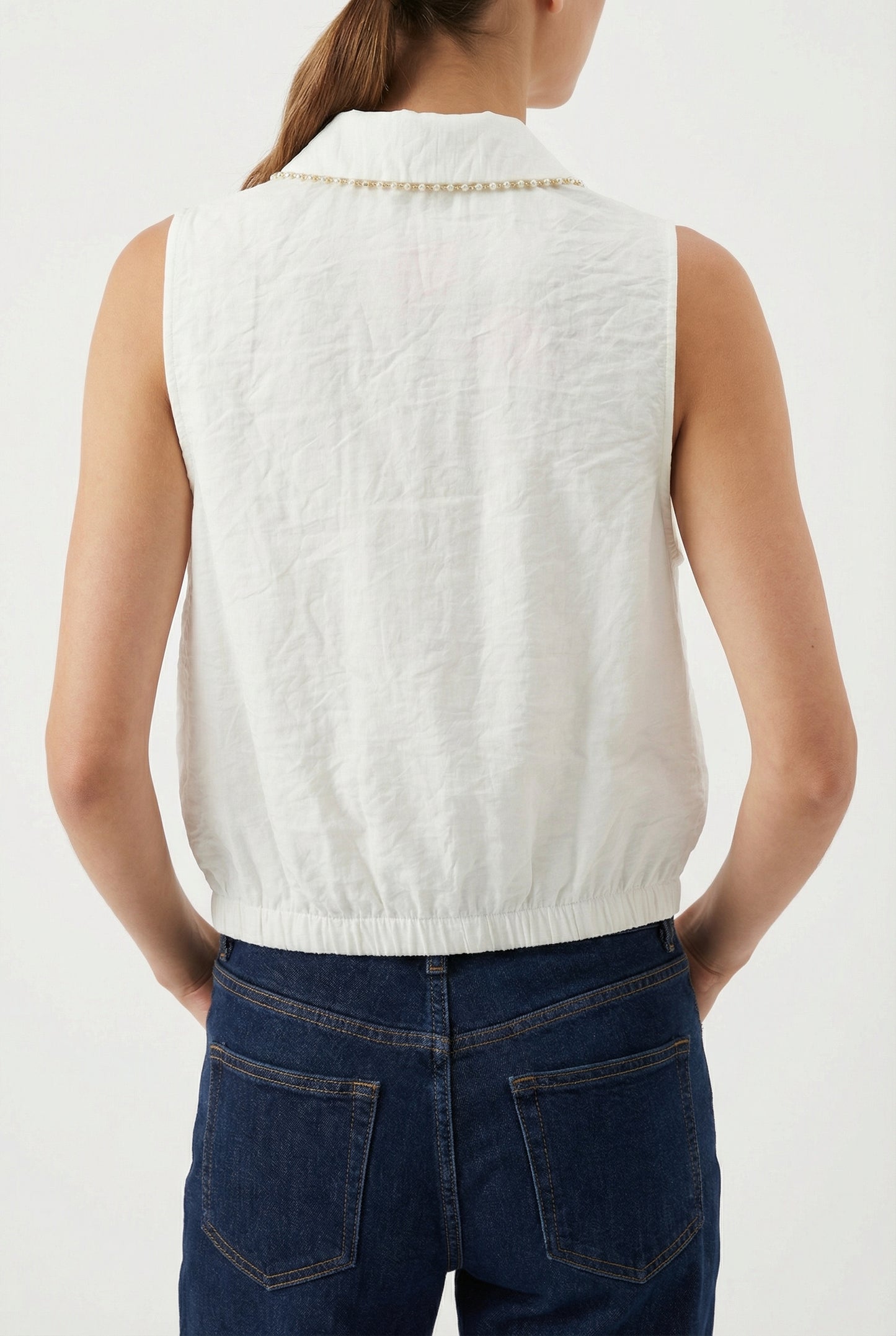 Women's Lily Star Effortless Sleeveless Top with Sparkle Detail