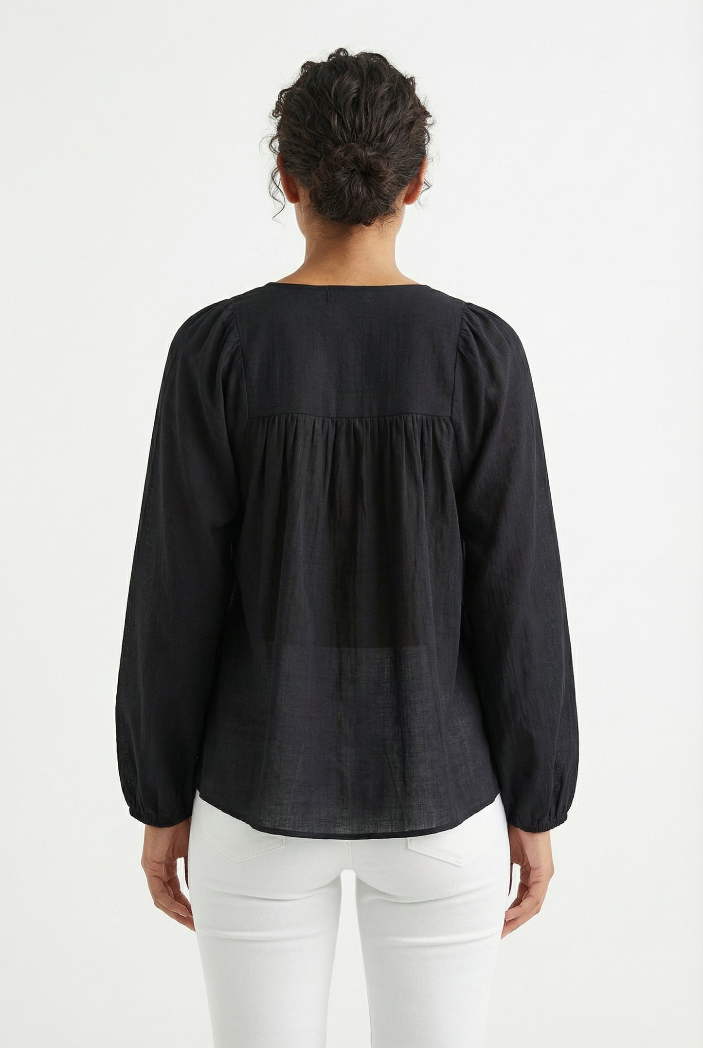 Women's Lily Star Breezy Embroidered V-Neck Top