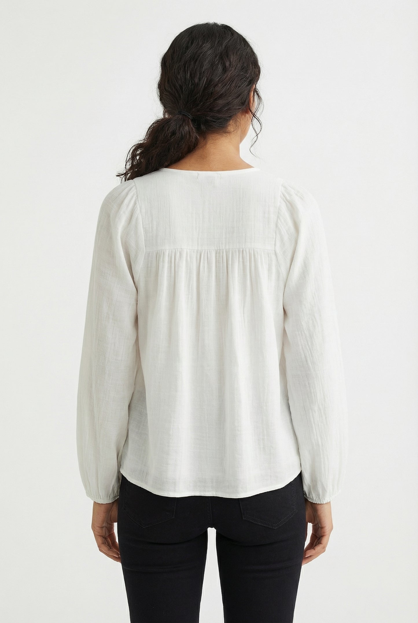 Women's Lily Star Breezy Embroidered V-Neck Top