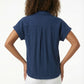 Women's Love & Piece Short-Sleeve Button-Up Shirt with Pocket