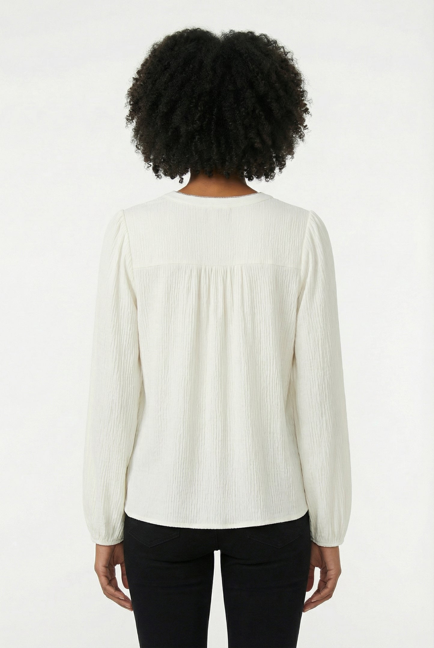 Women's Lily Star Effortless Sparkle Split Neck Blouse