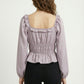 Women's Love & Piece Romantic Ruffle Blouse with Tie Neck
