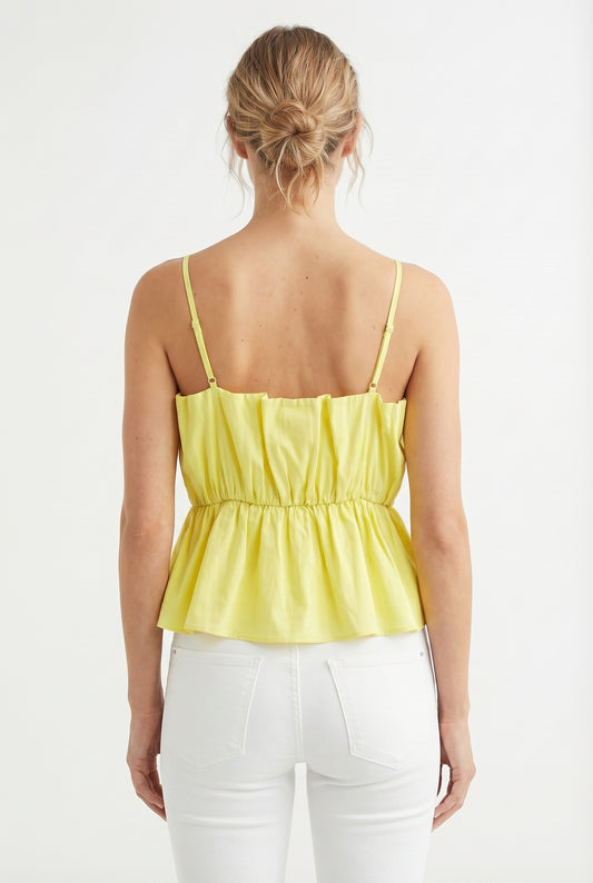 Women's Lily Star Breezy Gathered Waist Cami Top