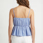 Women's Lily Star Breezy Gathered Waist Cami Top