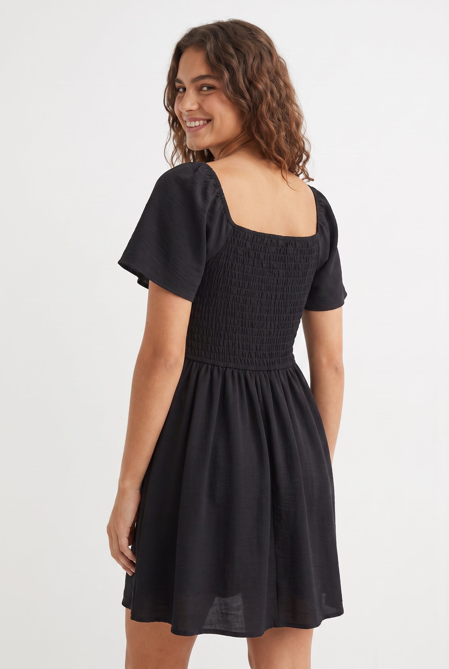 Women's As U Wish Flutter Sleeve Sweetheart Dress