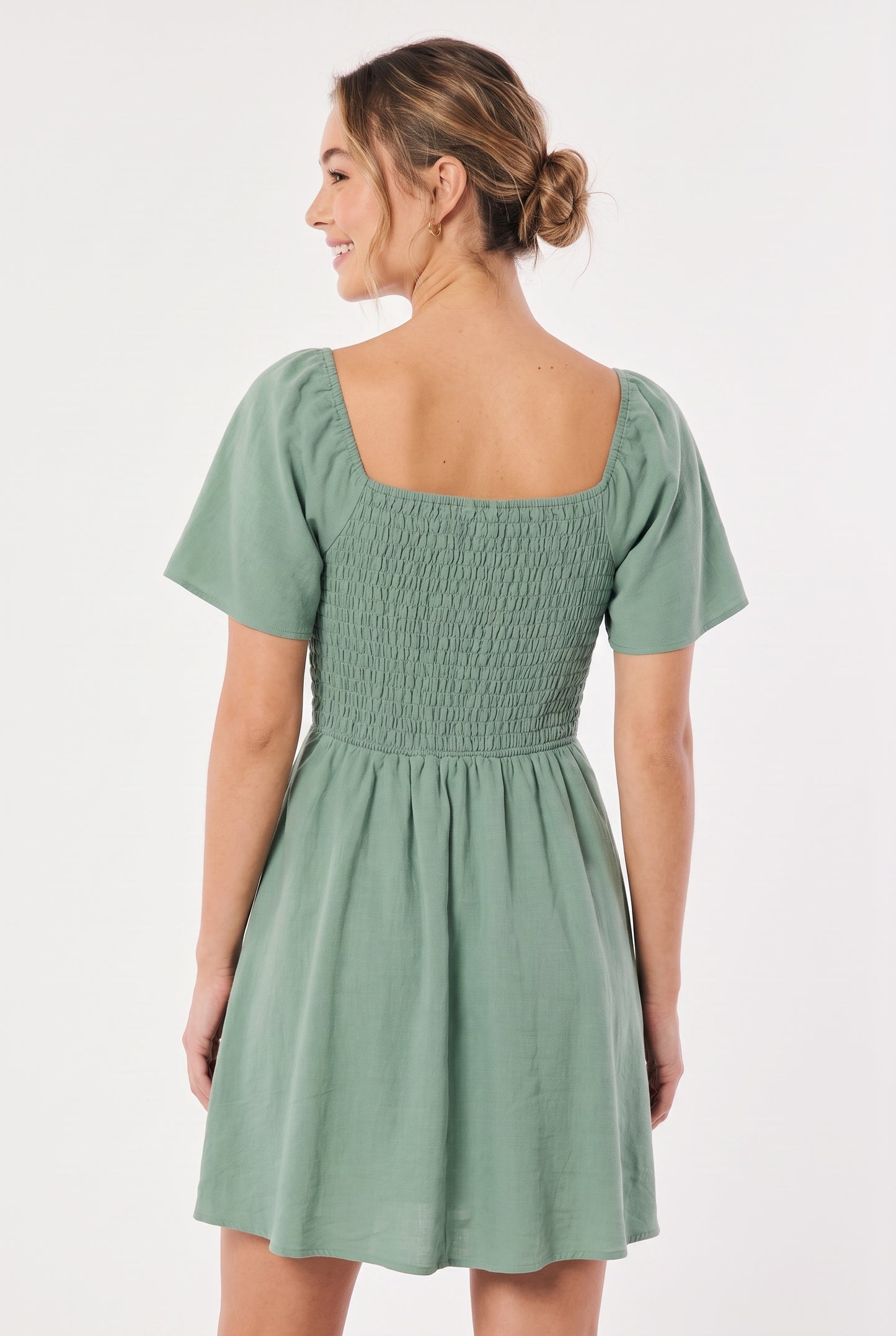 Women's As U Wish Flutter Sleeve Sweetheart Dress