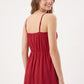 Women's As U Wish Sleeveless Midi Dress with Ruffle Trim