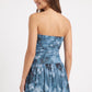 Women's As U Wish Strapless Mini Dress with Ruched Bodice