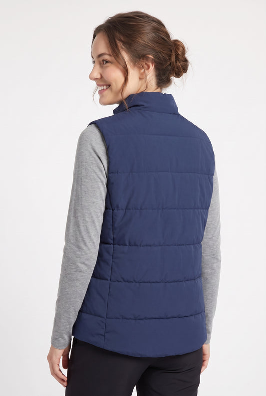 Women's Lily Star Quilted Puffer Vest with Zipper Pockets