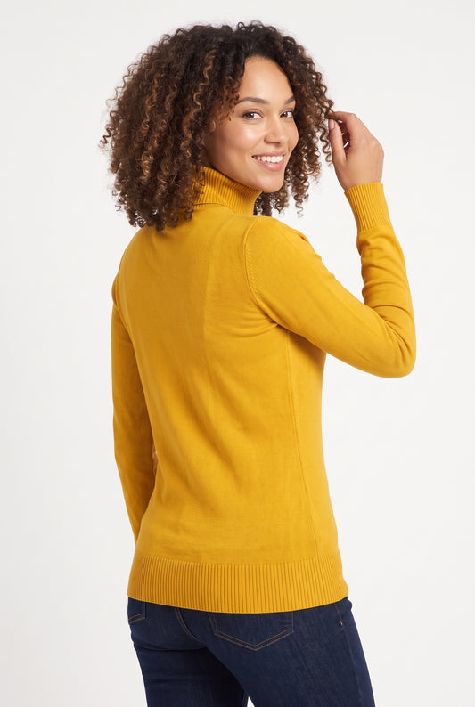 Women's June & Hudson Long-Sleeve Turtleneck Knit Sweater