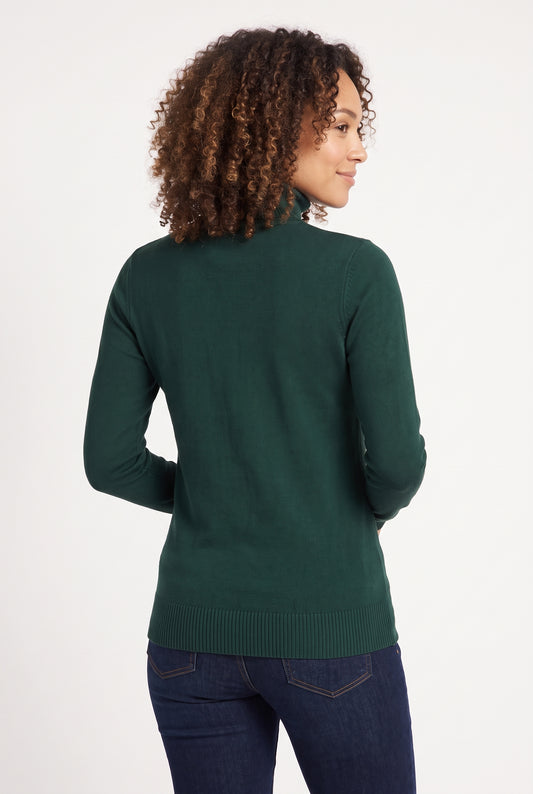 Women's June & Hudson Long-Sleeve Turtleneck Knit Sweater