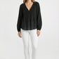 Women's Lily Star Breezy Embroidered V-Neck Top