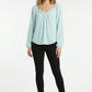 Women's Lily Star Pleated V-Neck Blouse
