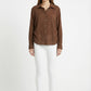 Women's June & Hudson Relaxed Side-Tie Long Sleeve Shirt