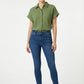Women's Love & Piece Short-Sleeve Button-Up Shirt with Pocket