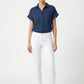 Women's Love & Piece Short-Sleeve Button-Up Shirt with Pocket