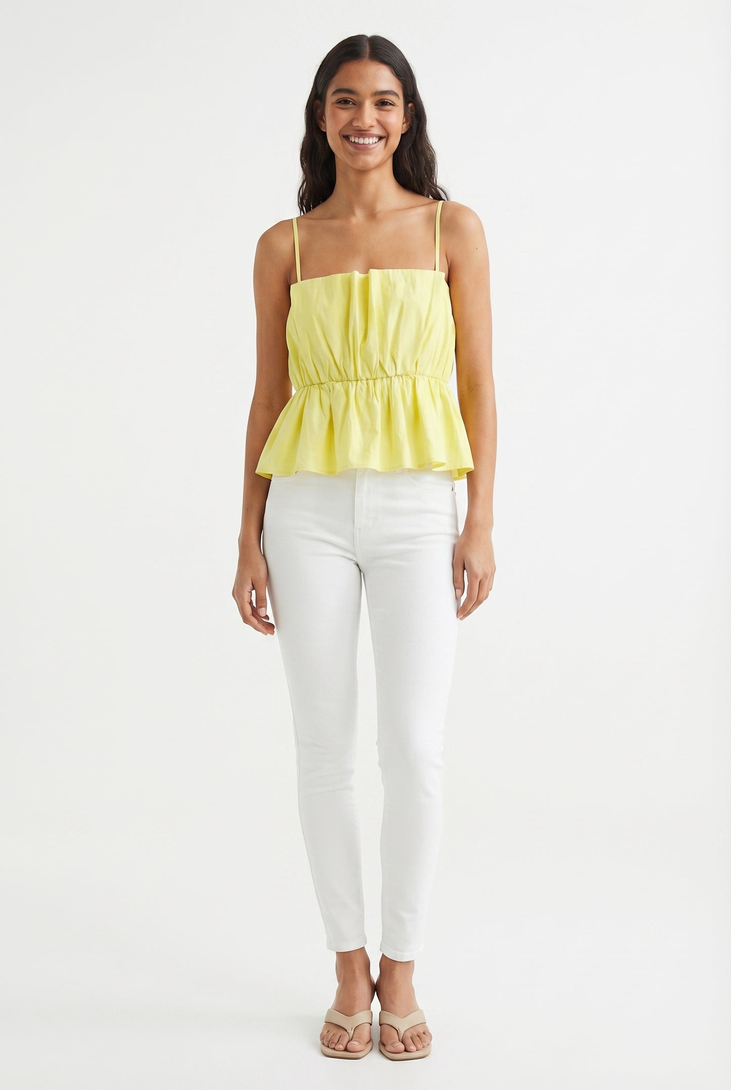 Women's Lily Star Breezy Gathered Waist Cami Top