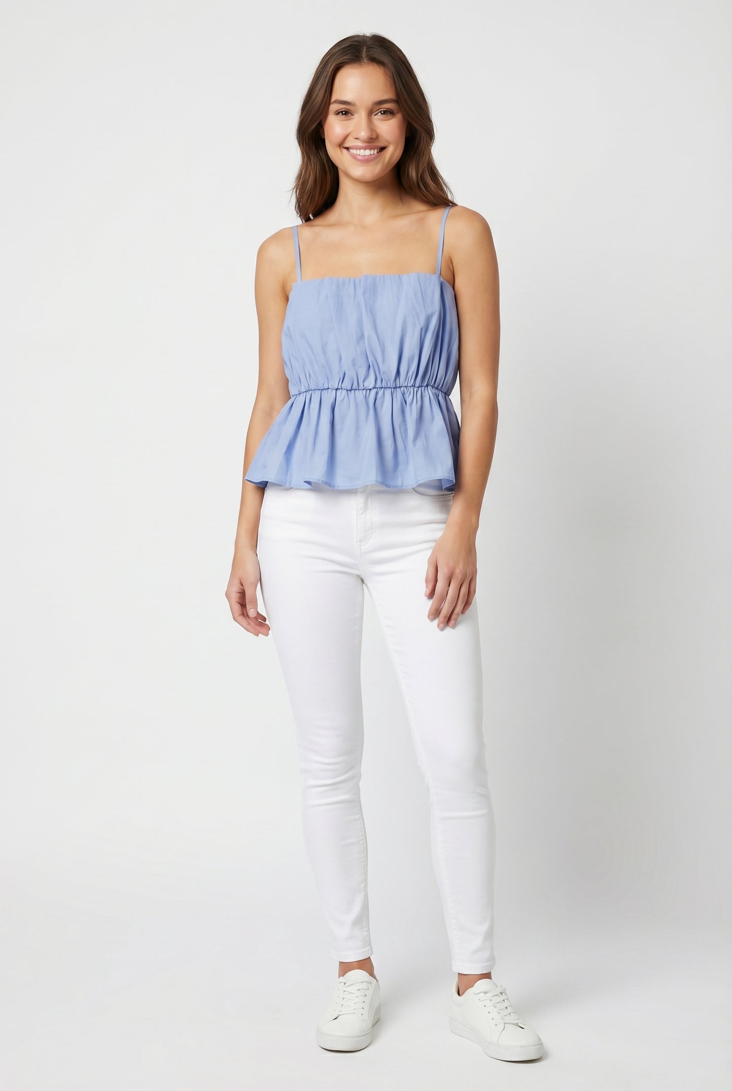 Women's Lily Star Breezy Gathered Waist Cami Top