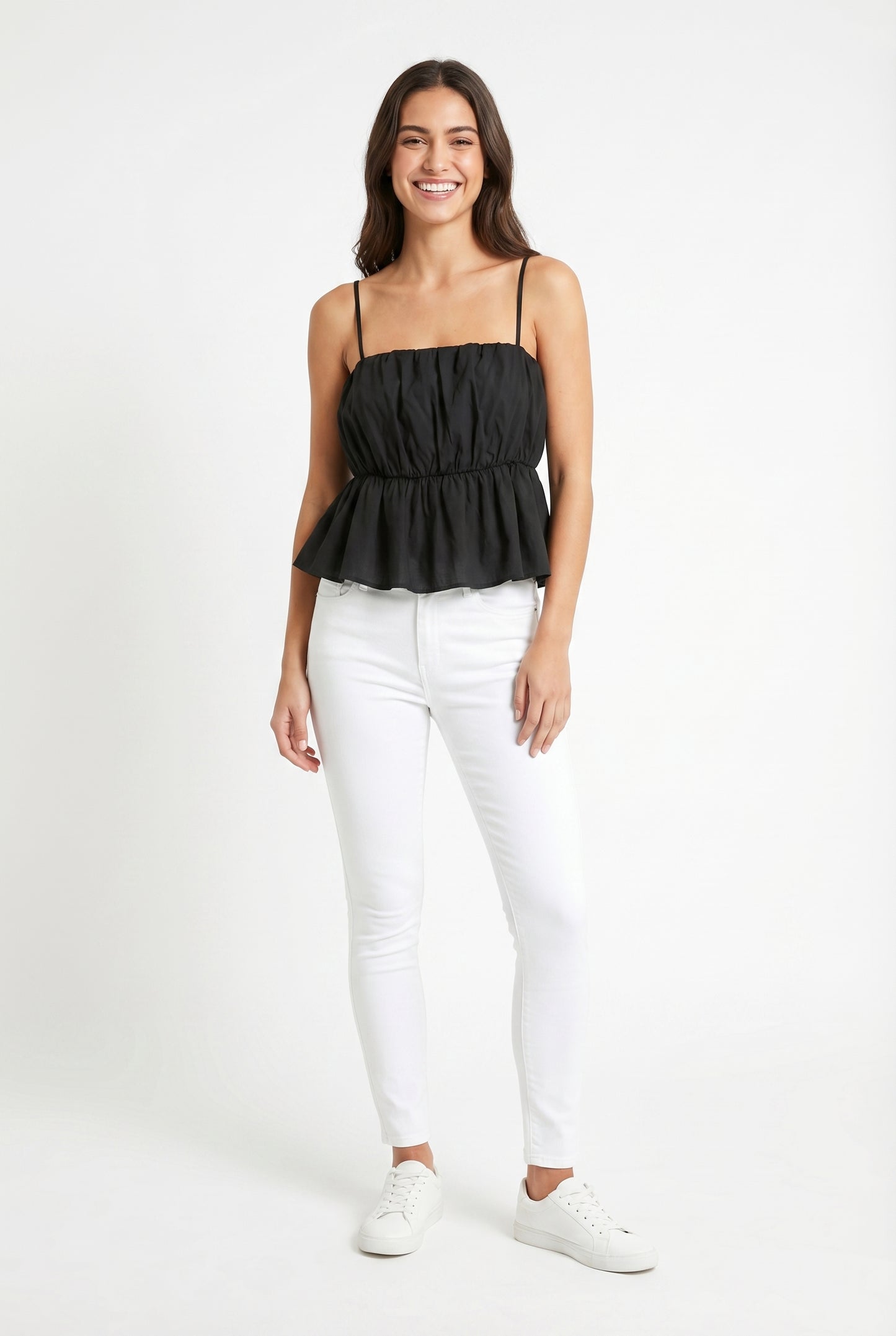 Women's Lily Star Breezy Gathered Waist Cami Top