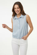 Women's Lily Star Effortless Sleeveless Top with Sparkle Detail