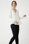 Women's Lily Star Breezy Embroidered V-Neck Top