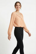 Women's Lily Star Pleated V-Neck Blouse
