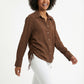 Women's June & Hudson Relaxed Side-Tie Long Sleeve Shirt