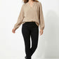 Women's Lily Star Effortless Sparkle Split Neck Blouse