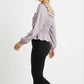 Women's Love & Piece Romantic Ruffle Blouse with Tie Neck