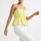 Women's Lily Star Breezy Gathered Waist Cami Top