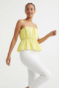 Women's Lily Star Breezy Gathered Waist Cami Top