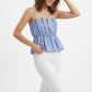 Women's Lily Star Breezy Gathered Waist Cami Top