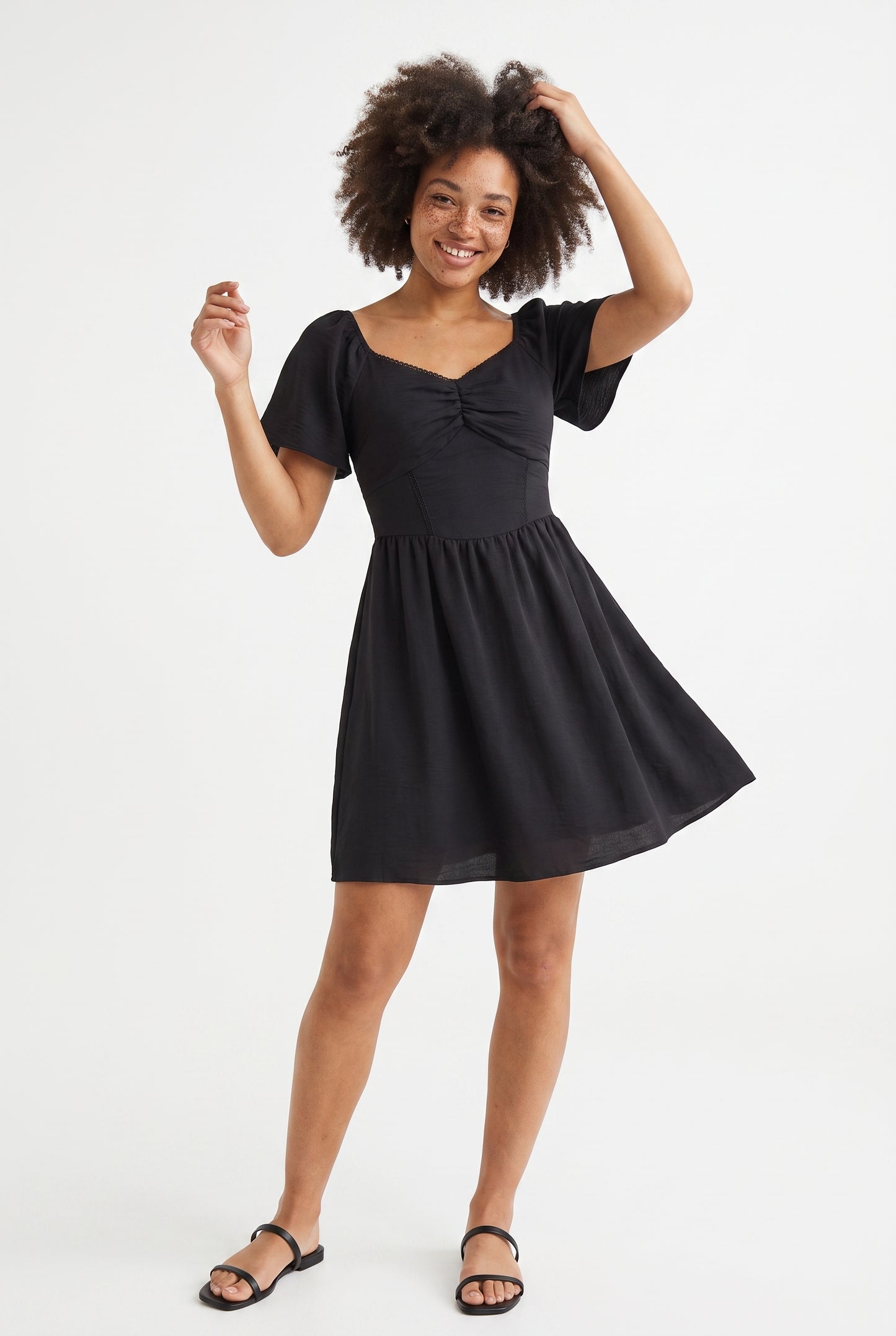 Women's As U Wish Flutter Sleeve Sweetheart Dress