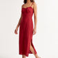 Women's As U Wish Sleeveless Midi Dress with Ruffle Trim