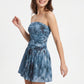 Women's As U Wish Strapless Mini Dress with Ruched Bodice